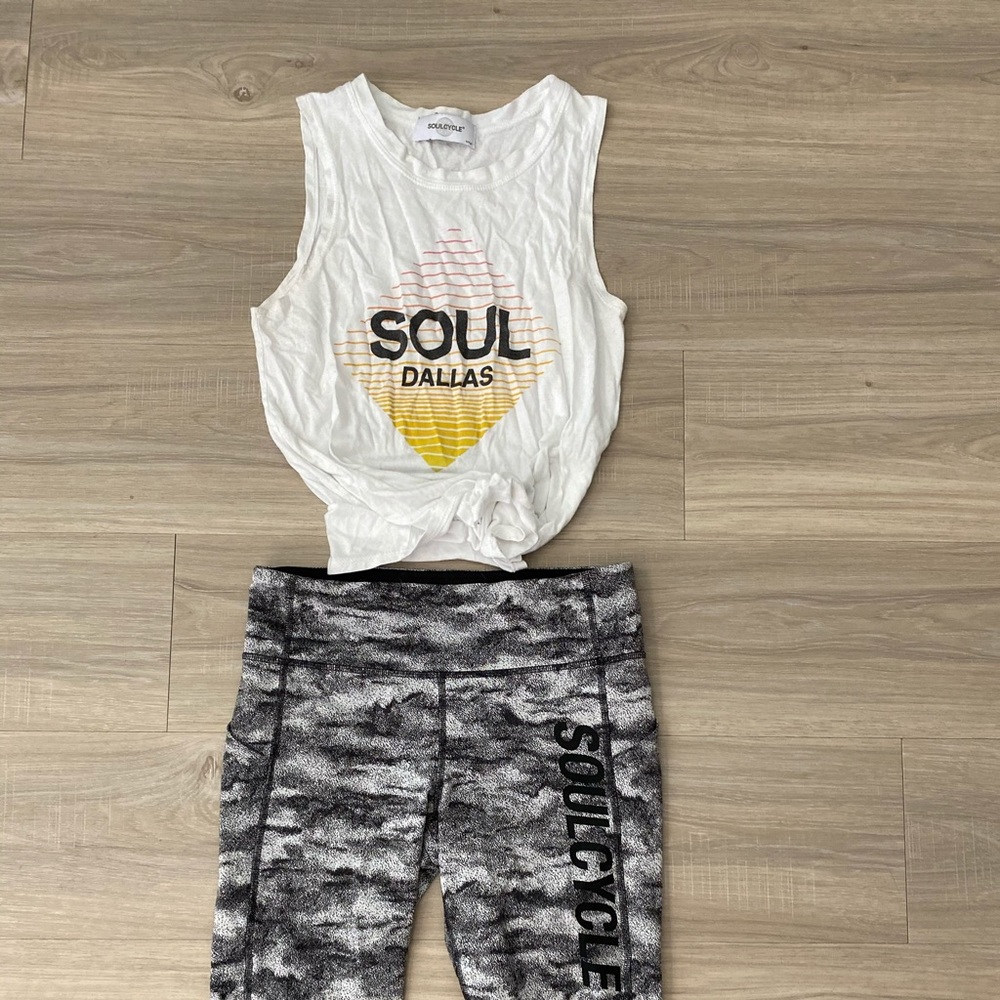 Soulcycle tanks (2) Dallas branded